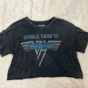 Van Halen Crop Top, Size Small